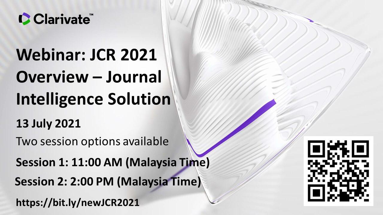 Webinar: JCR 2021 Overview - Journal Intelligence Solution