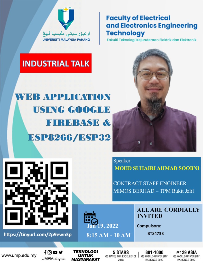 Industrial Talk: Web Application Using Google Firebase & ESP8266/ ESP32