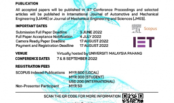 Engineering Technology International Conference 2022 (ETIC 2022)