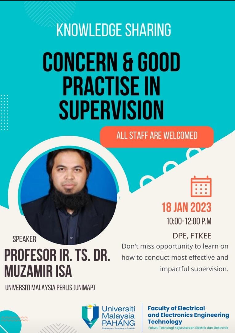 Knowledge Sharing: Concern and Good Practise in Supervision